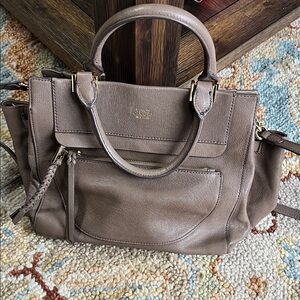 Vince Camuto Brown Leather Satchel